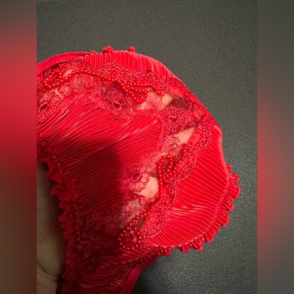Vintage Victoria’s Secret RED Panty 80’s Gold - Picture 4 of 12